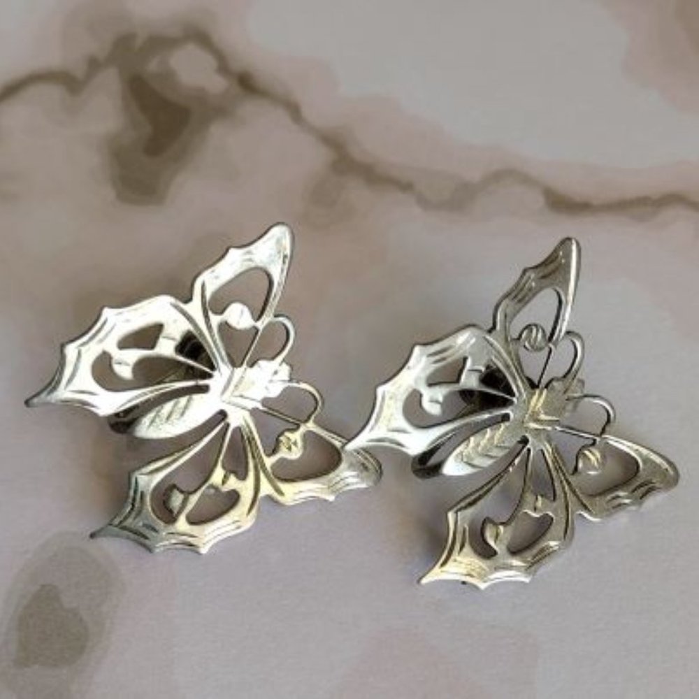 Vintage 925 Sterling Screwback Earring